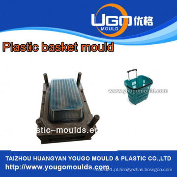 Molde doméstico de plasitc para moldes de cesta de supermercado de plástico em taizhou China